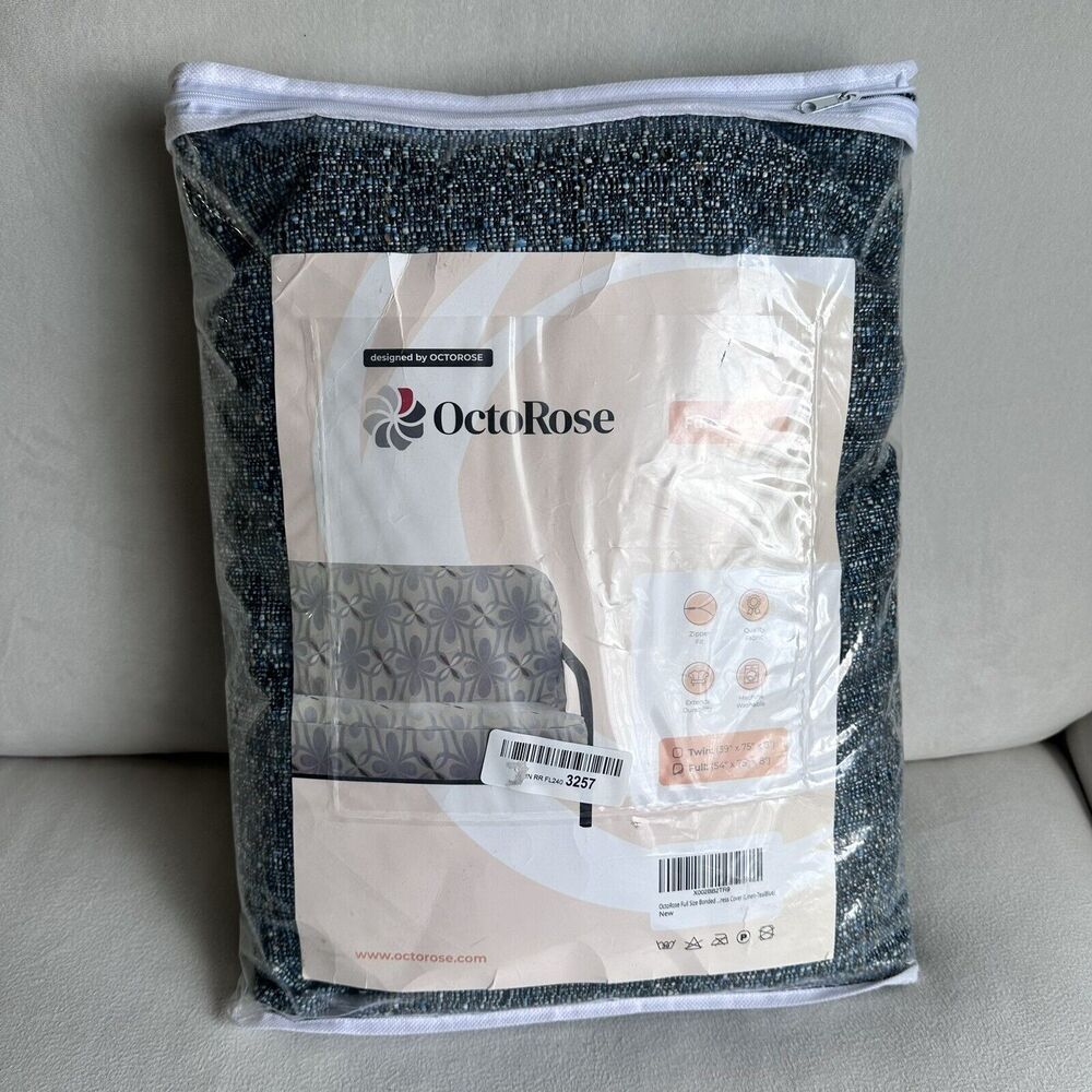 OctoRose Customize Size Thick Linen Futon Cover Sofa Bed Cushion Mattress Cover